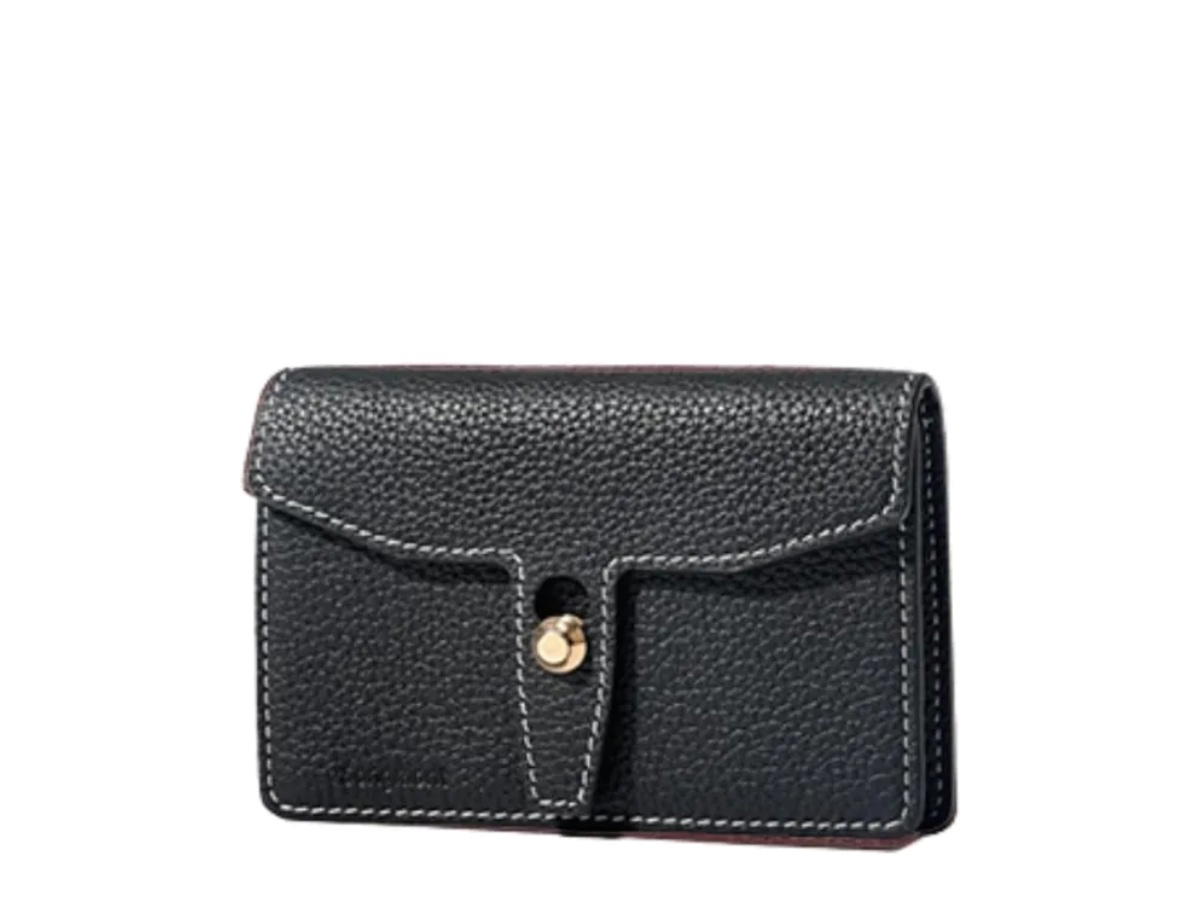 Songmont Songmont Coin Purse with Snap Closure Smoky Ink Black