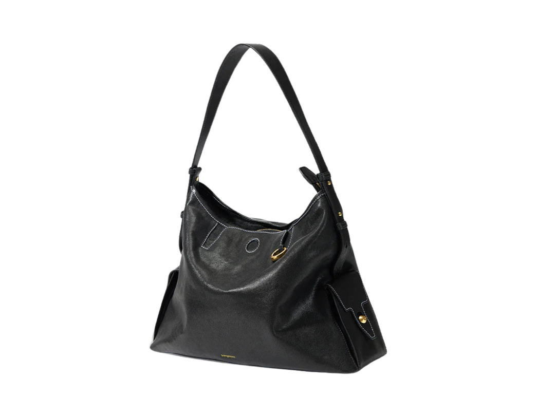 Songmont Songmont Medium Yore Hobo Bag Onyx Grain