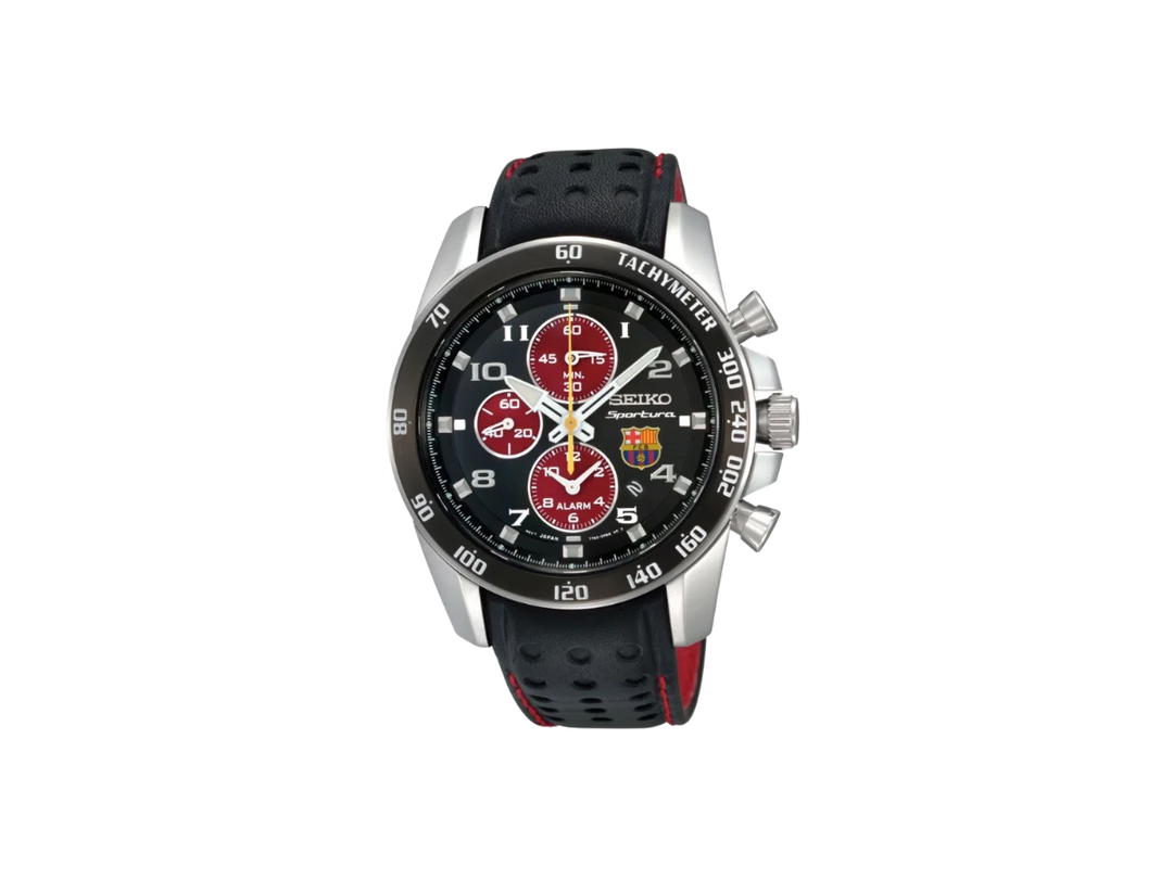 Seiko Seiko Sportura FC Barcelona Chronograph Black Red