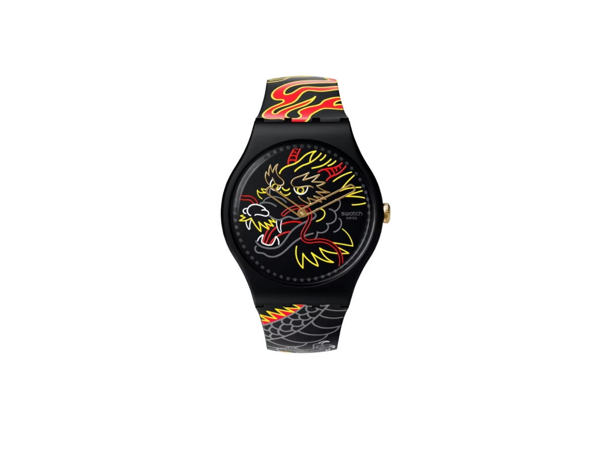 Swatch Swatch Dragon Red Black