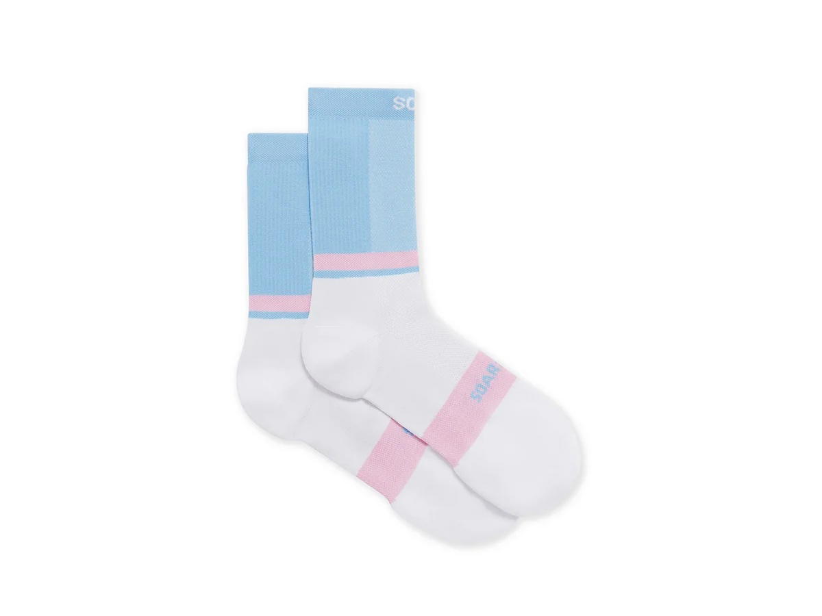 SOAR Running SOAR Running Crew Sock Pastel Blue Pink