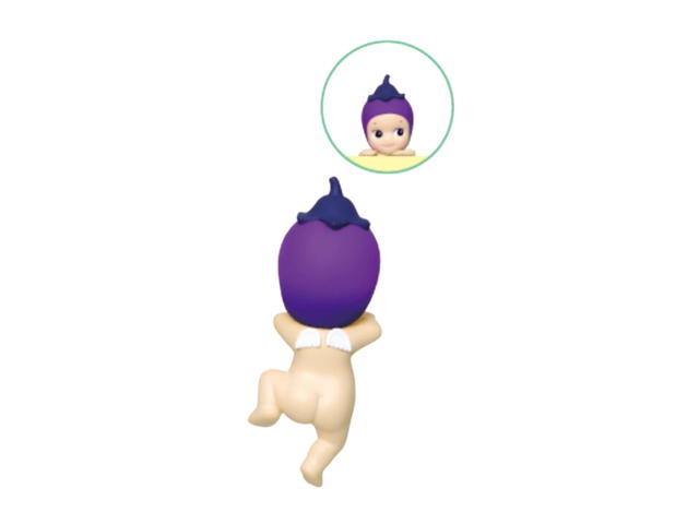 Sonny angel (เช็คการ์ด) Sonny Angel Eggplant (Mini Figure Hippers Harvest Series) - view 1