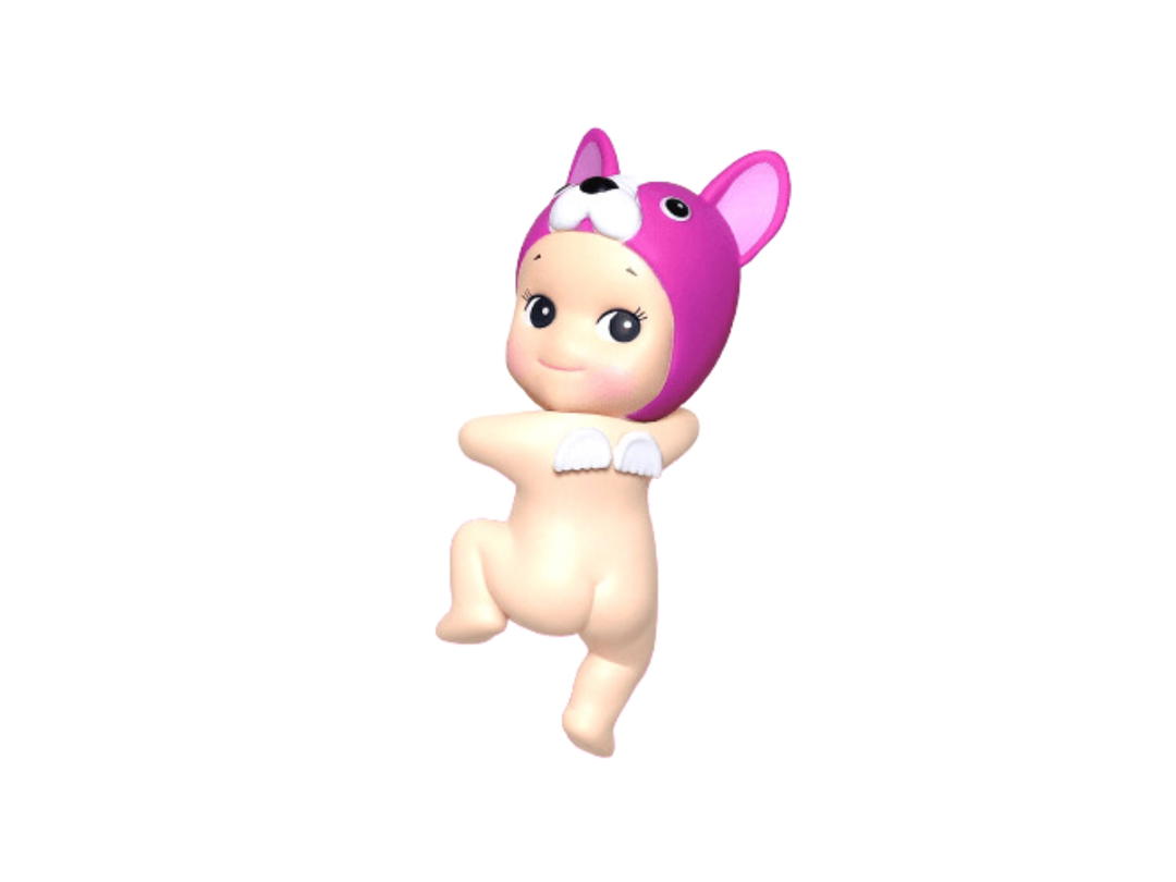 Sonny angel (เช็คการ์ด) Sonny Angel French Bull Dog (Hippers Looking Back Series)