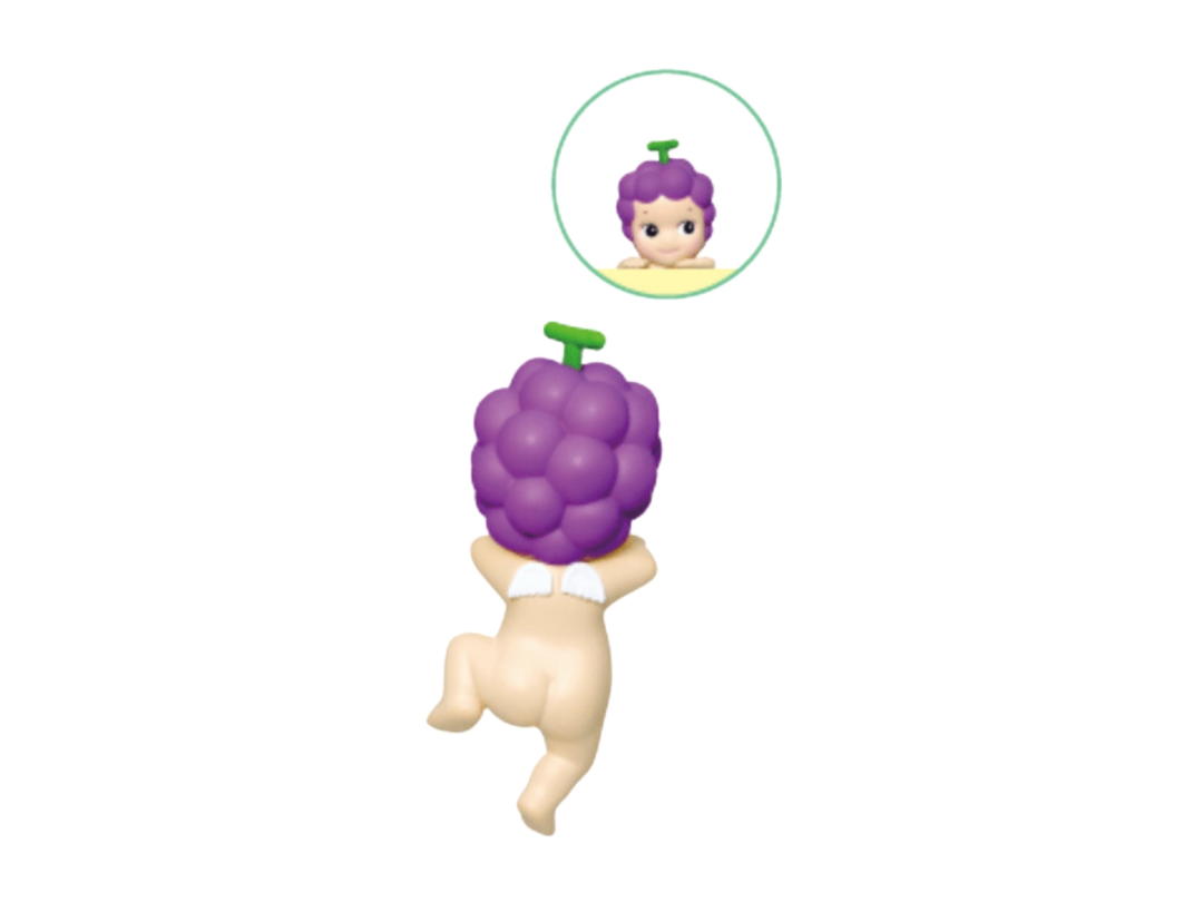 Sonny angel (เช็คการ์ด) Sonny Angel Grape (Mini Figure Hippers Harvest Series)