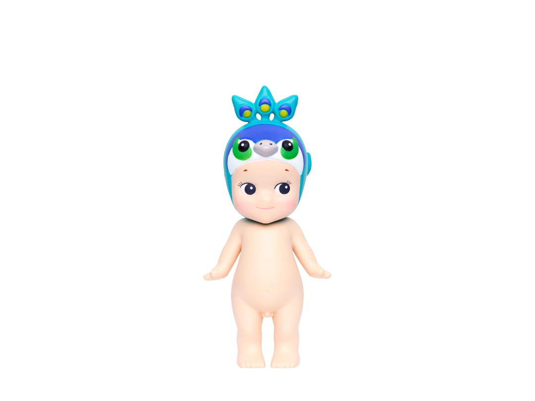 Sonny angel (เช็คการ์ด) Sonny Angel Peacock (Mini Figure Regular Animal Series 4)
