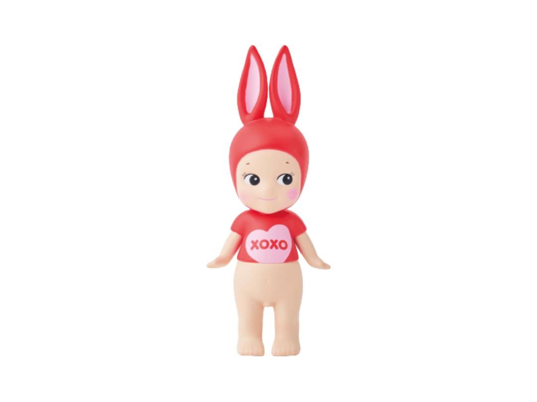Sonny angel (เช็คการ์ด) Sonny angel Rabbit (Mini Figure Charm Kiss Kiss Series)