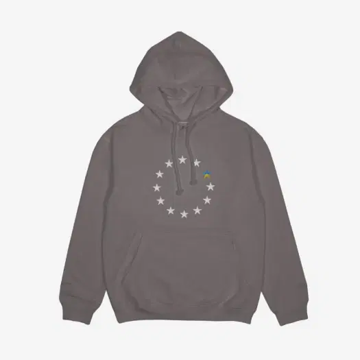 Buy Souvenir Official x Dust EUkraine Hoodie Dark Grey at Sasom – Authentic and Ready to Ship