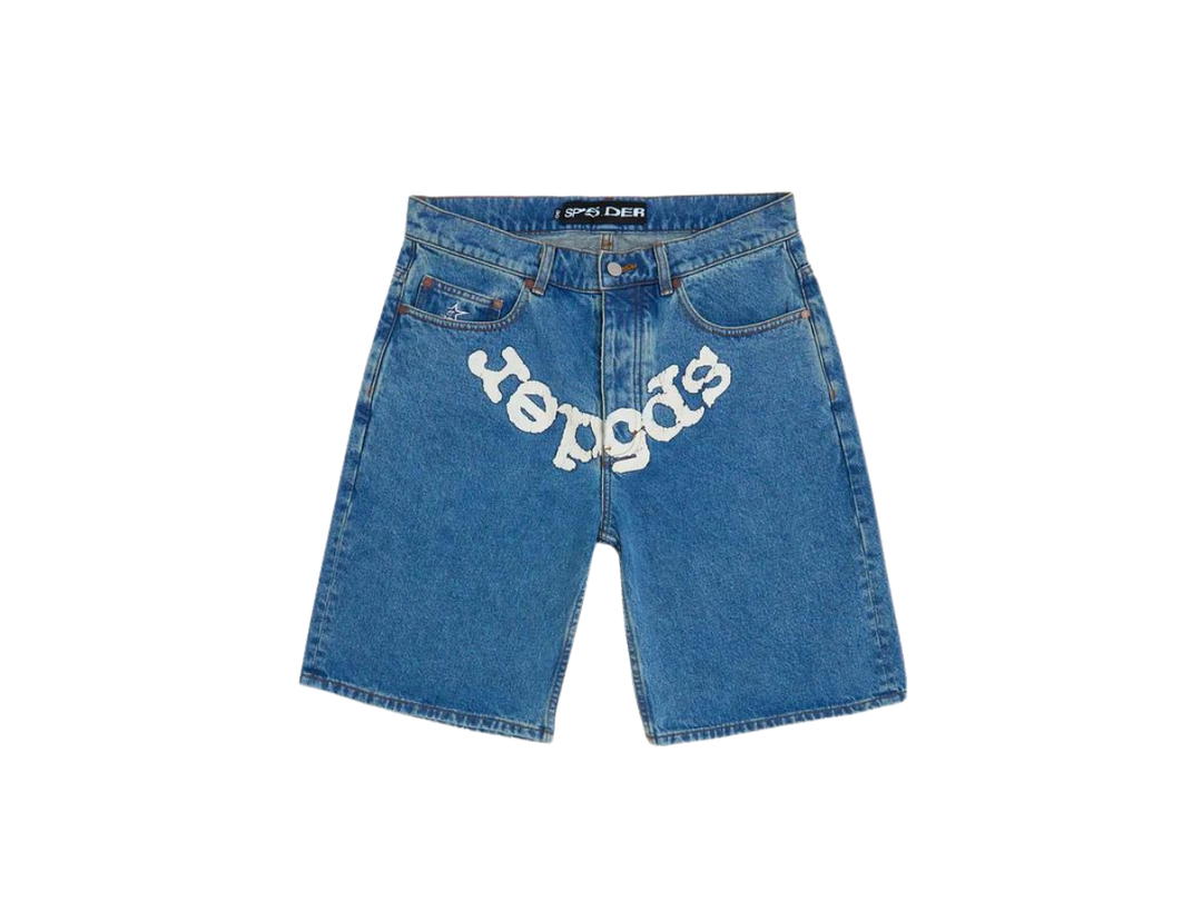 Sp5der Sp5der OG Logo Denim Short Blue Denim (FW24)