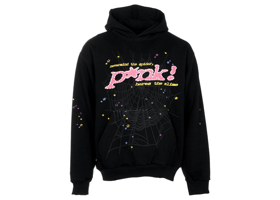Sp5der Sp5der P*NK Hoodie Black