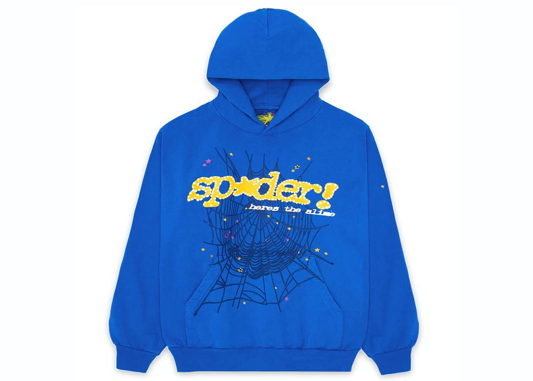 Sp5der Sp5der TC Hoodie Blue