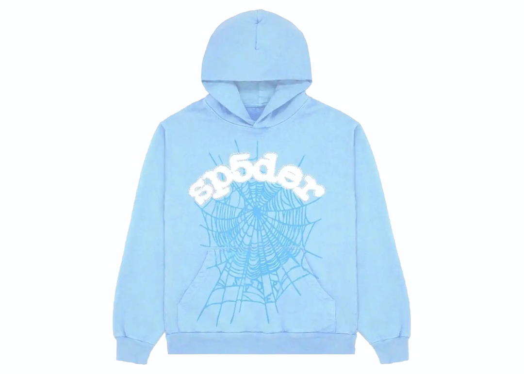 Sp5der Sp5der Web Hoodie Sky Blue