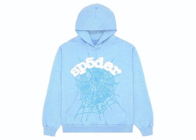 Sp5der Sp5der Web Hoodie Sky Blue - view 1