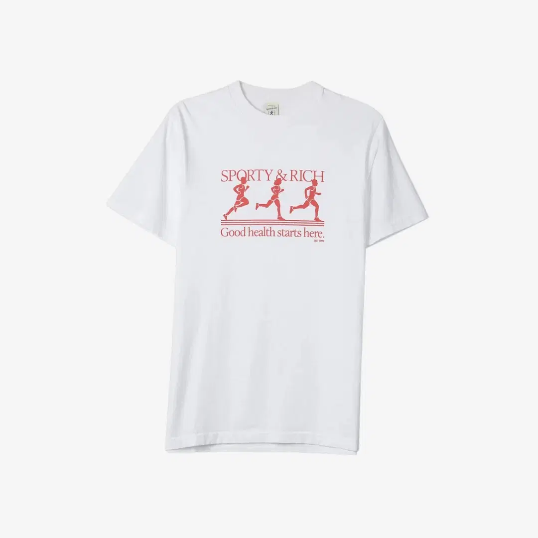Sporty & Rich Sporty & Rich Runner T-Shirt White