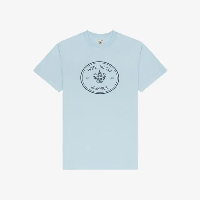 Sporty & Rich Sporty & Rich x Hotel Du Cap-Eden-Roc Eden Crest T-Shirt Baby Blue Navy - view 1