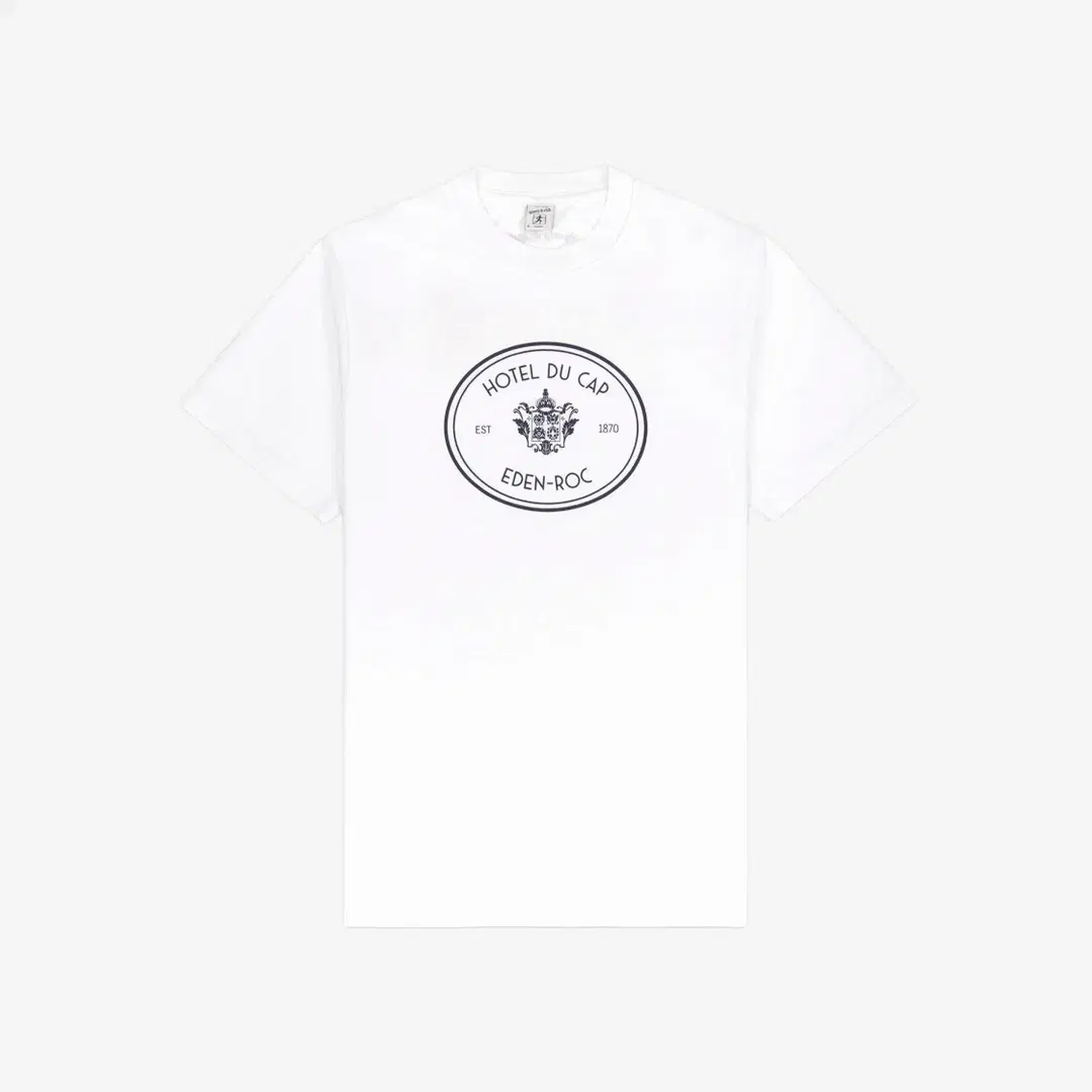 Sporty & Rich Sporty & Rich x Hotel Du Cap-Eden-Roc Eden Crest T-Shirt White Navy