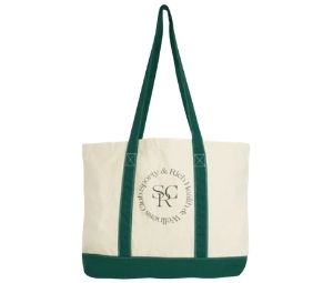 Buy Sporty & Rich Carolyn Logo Tote Bag Forest Green at Sasom – Authentic and Ready to Ship