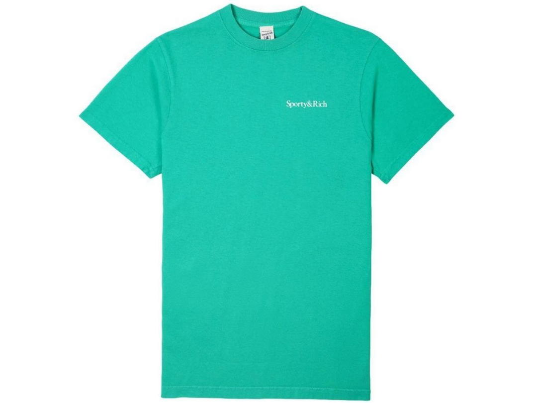 Sporty & Rich SPORTY & RICH Eat Veggies T-Shirts Tropical & White