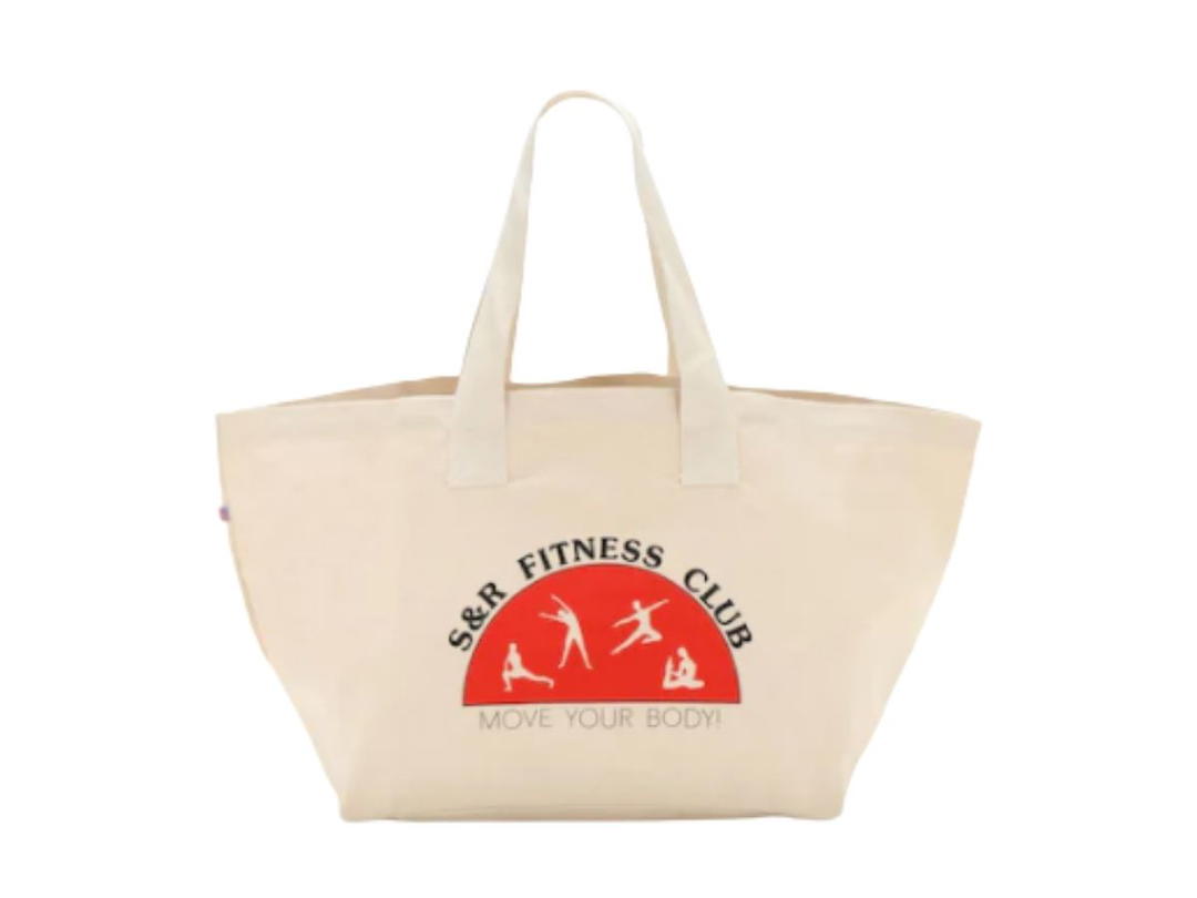 Sporty & Rich SPORTY & RICH Fitness Club Cotton Tote Bag