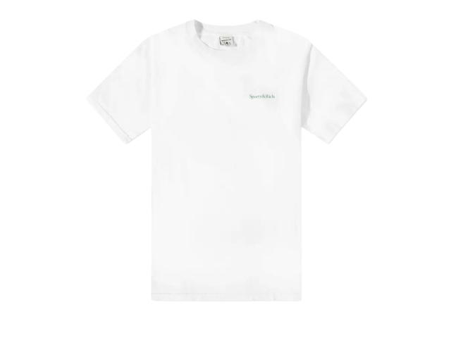 Sporty & Rich Sporty & Rich Health Is Wealth Tee - End. Exclusive White and Kelly - view 1