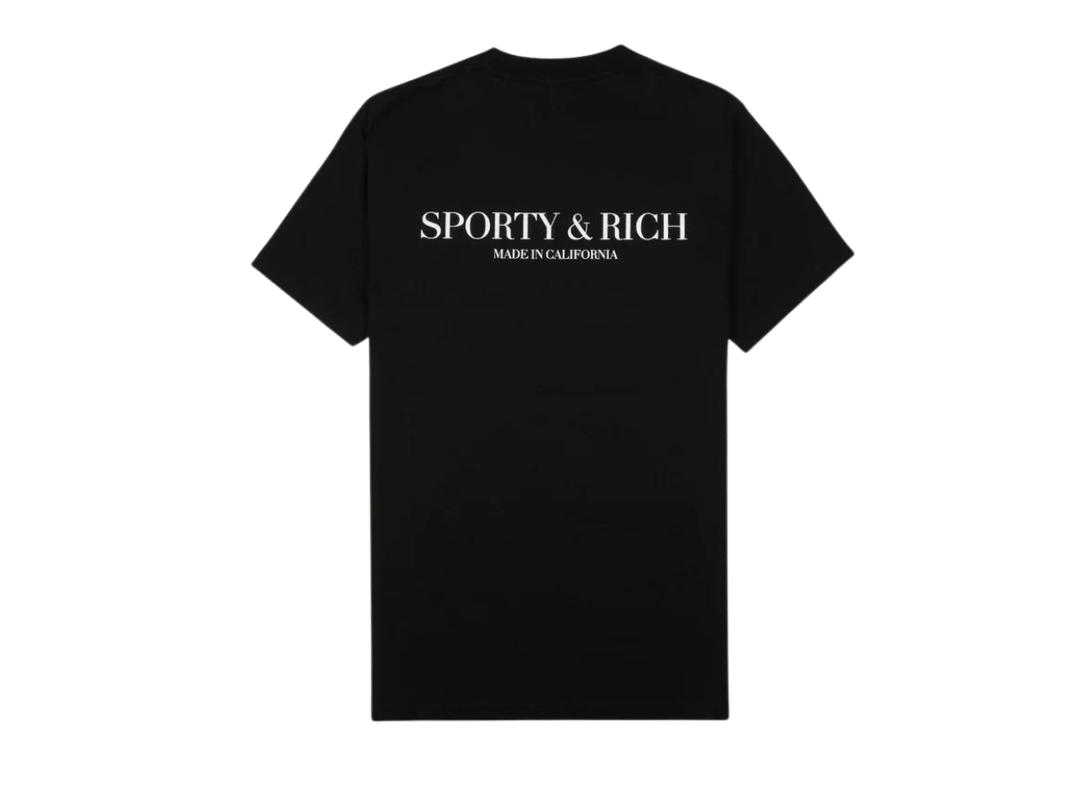 Sporty & Rich Sporty & Rich Made In California T-Shirt Black White