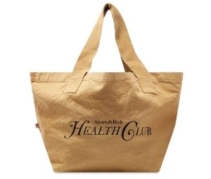 Buy SPORTY & RICH RIZZOLI TOTE BAG CAMEL - WHITE at Sasom – Authentic and Ready to Ship