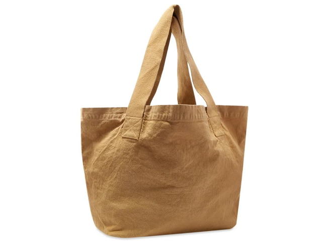 Sporty & Rich SPORTY & RICH RIZZOLI TOTE BAG CAMEL - WHITE - view 2