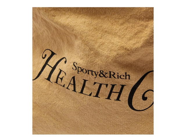 Sporty & Rich SPORTY & RICH RIZZOLI TOTE BAG CAMEL - WHITE - view 3