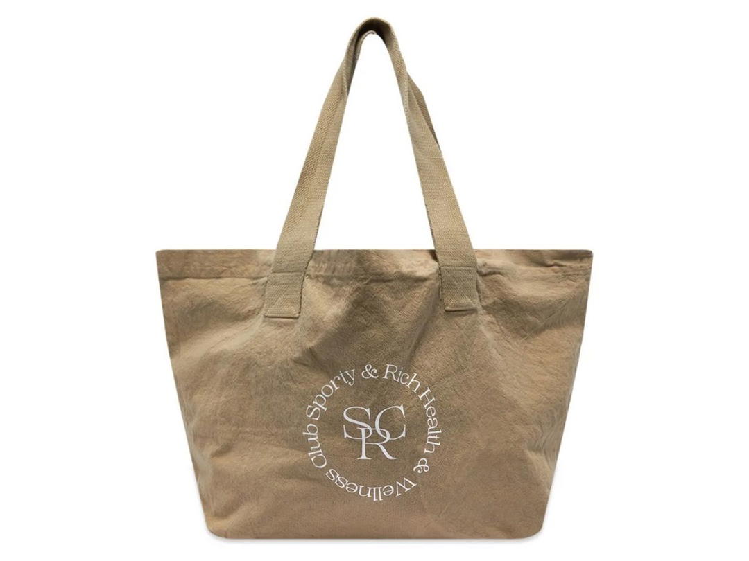 Sporty & Rich SPORTY & RICH SRHWC TOTE BAG ELEPHANT - WHITE