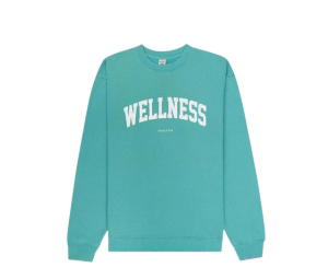 Buy Sporty & Rich Wellness Ivy Crewneck Sweatshirt Faded Teal at Sasom – Authentic and Ready to Ship