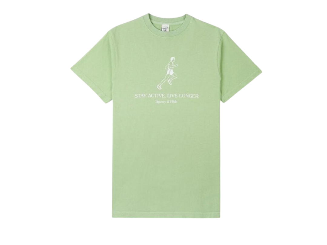 Sporty & Rich Sporty&Rich Live Longer T-Shirt Honeydew