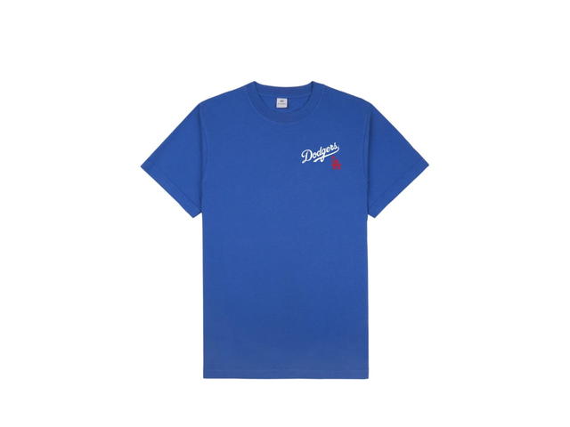 Sporty & Rich Sporty & Rich Dodgers Serif T-Shirt  Team Blue White - view 1