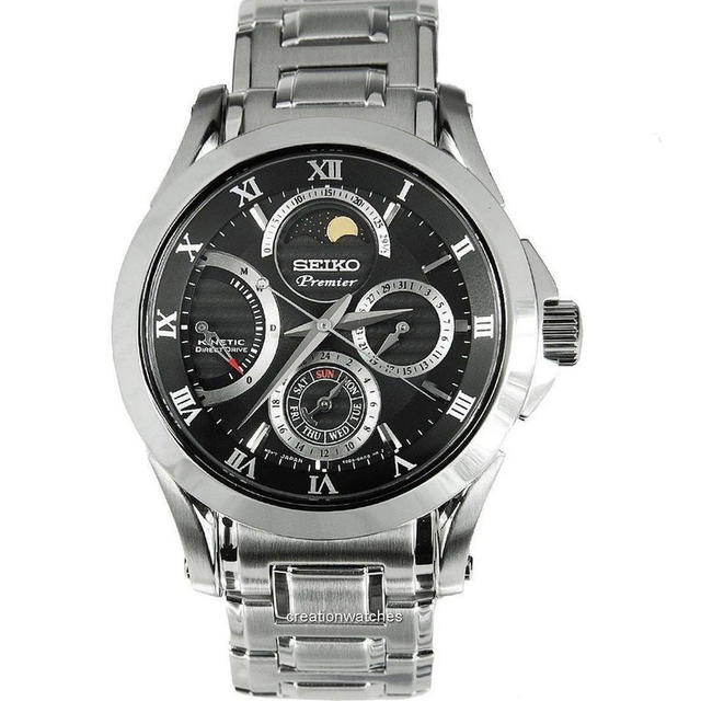Seiko Seiko Premier Kinetic Direct Drive Moon Phase SRX001P1 Black - view 1