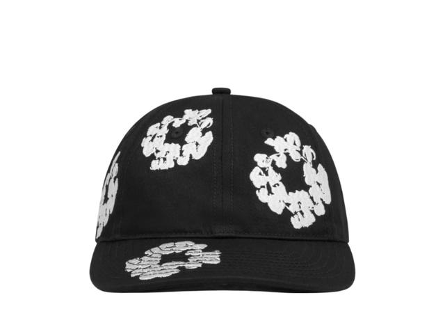 Denim Tears Denim Tears The Cotton Wreath Fitted Cap Black - view 1