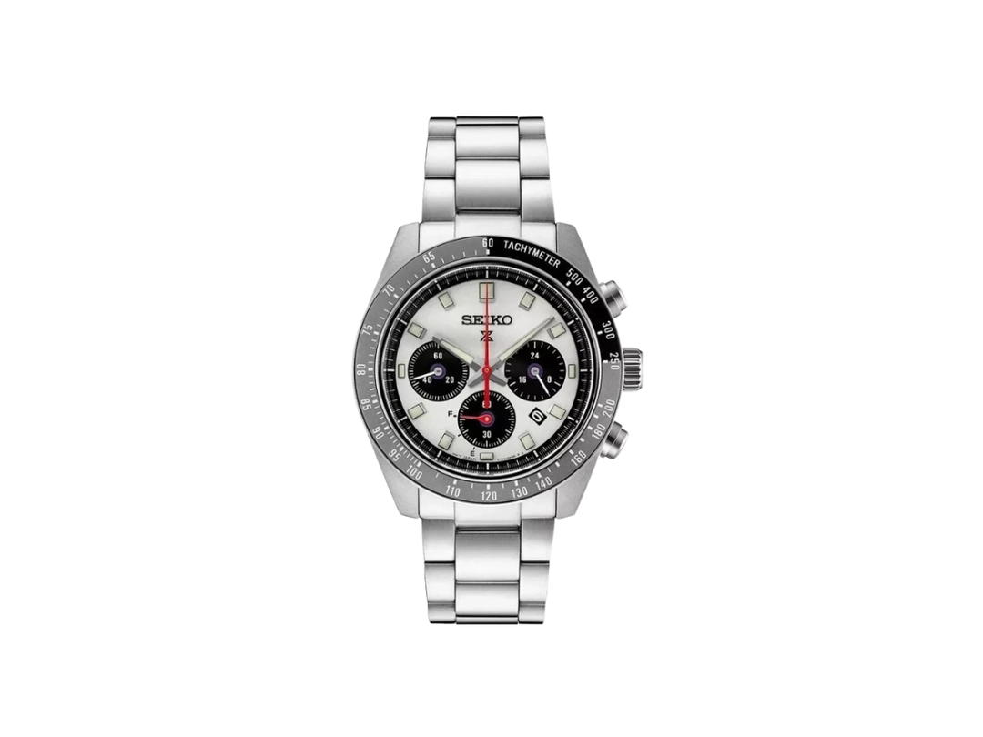 Seiko Seiko Prospex Speedtimer Solar Silver Black