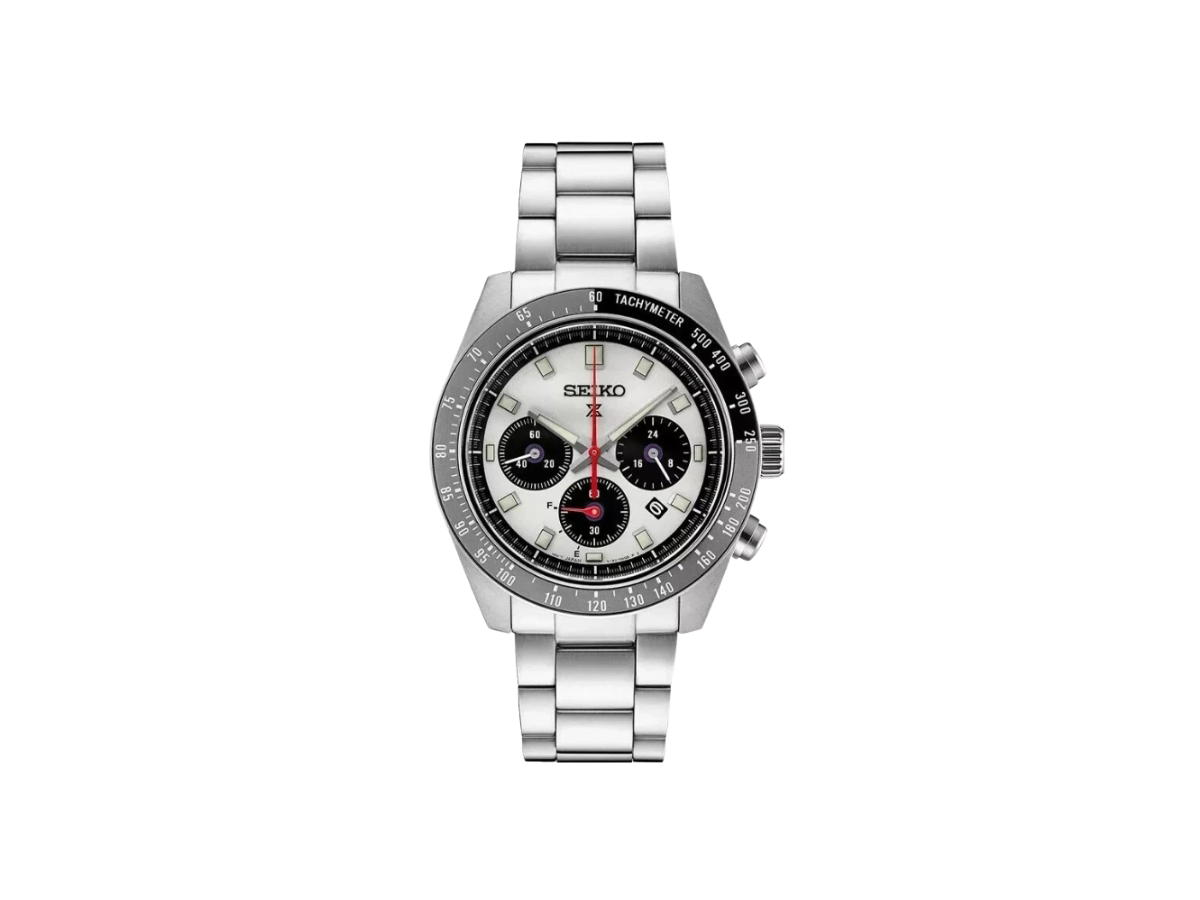 Seiko Seiko Prospex Speedtimer Solar Silver Black