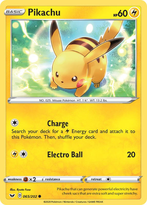 Pokemon Pokemon Pikachu C [SSH 065/202] Sword & Shield "Sword & Shield" (EN)