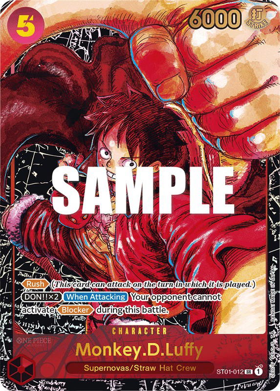 One Piece One Piece Monkey.D.Luffy SR [ST01-012] Starter Deck "Straw Hat Crew" [FirstAnniversary] (EN)