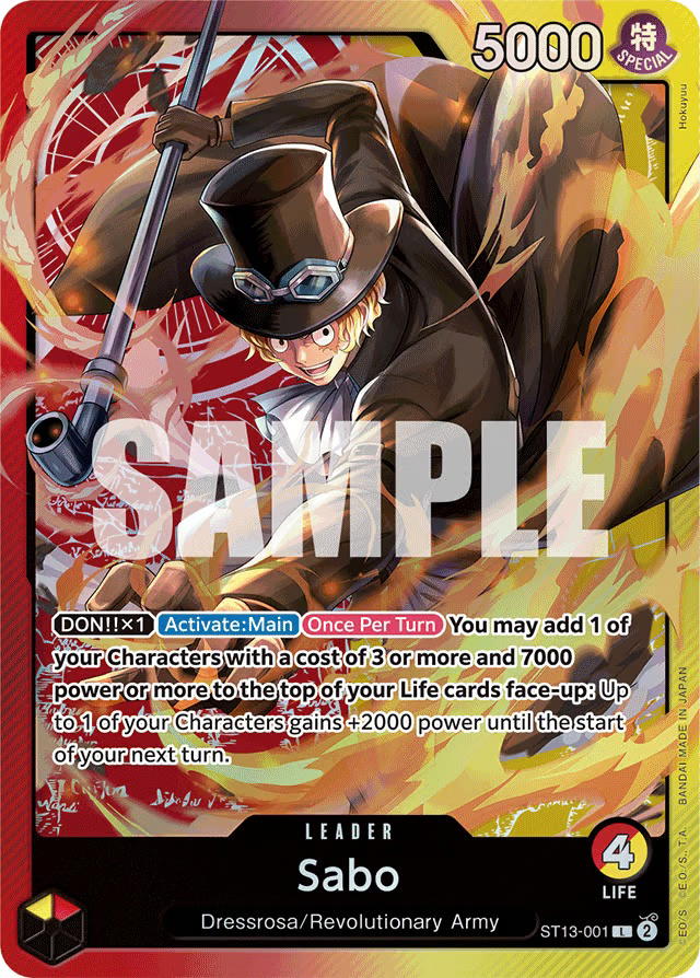 One Piece One Piece Sabo L [ST13-001] Starter Deck "Ultra Deck: The Three Brothers" (EN)
