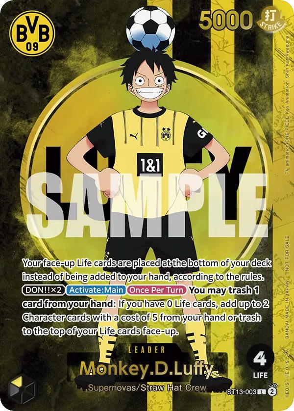 One Piece One Piece Monkey.D.Luffy L [ST13-003] Starter Deck "Ultra Deck: The Three Brothers" [BVB x One Piece Campaign] (EN)