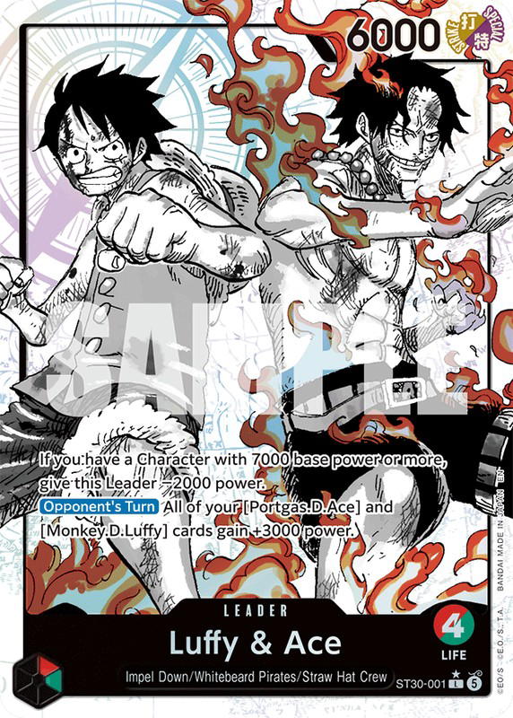One Piece One Piece Luffy & Ace L [ST30-001] Starter Deck "Luffy & Ace" [AltArt] (EN)