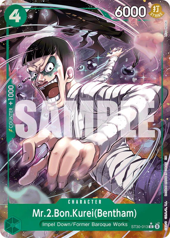 One Piece One Piece Mr.2.Bon.Kurei(Bentham) C [ST30-013] Starter Deck "Luffy & Ace" [FullArt] (EN)