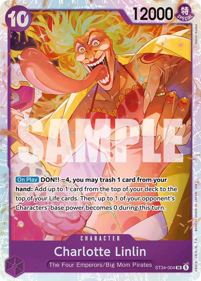 One Piece One Piece Charlotte Linlin SR [ST34-004] Starter Deck "PURPLE Charlotte Katakuri" (EN)