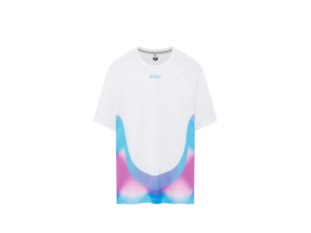 SOAR Running SOAR Running Race Tee WhiteMagenta Blue
