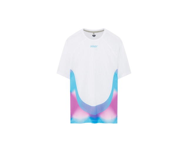 SOAR Running SOAR Running Race Tee WhiteMagenta Blue - view 1