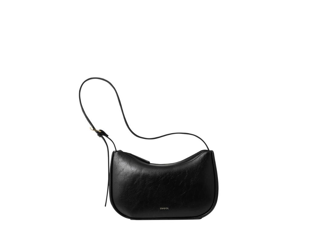 Stand Oil Stand Oil Bow Bag Mini In Vegan Leather Black