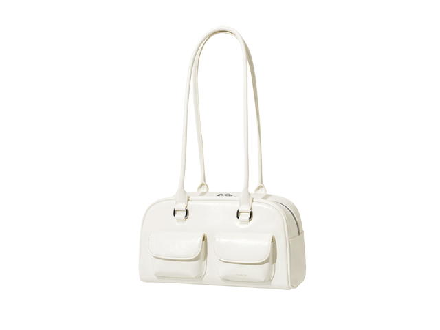 Stand Oil Stand Oil Chubby Bag In Vegan Leather With Silver Hardware White - view 2