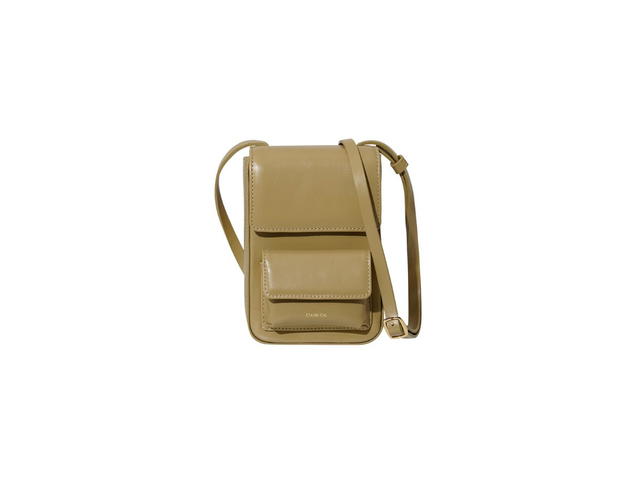 Stand Oil Stand Oil Chubby Cross Bag In Vegan Leather Mud - view 1