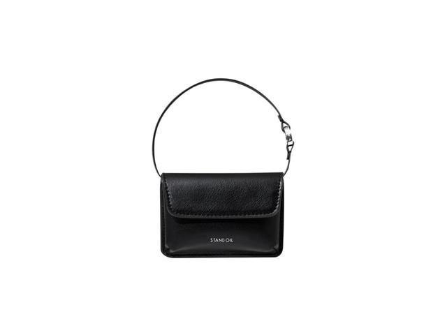 Stand Oil Stand Oil Chubby Wallet In Vegan Leather Black - view 1
