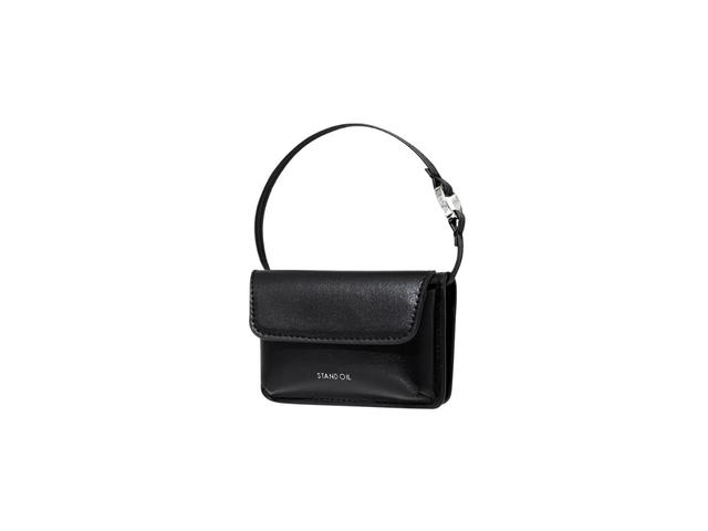 Stand Oil Stand Oil Chubby Wallet In Vegan Leather Black - view 3