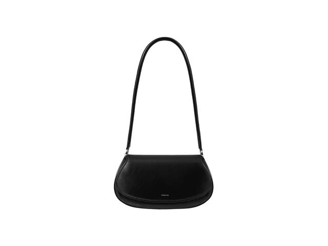 Stand Oil Stand Oil Clam Bag In Vegan Leather Black - view 1